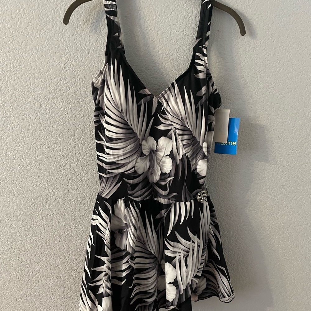 Black and White Maxine Bathing Suit